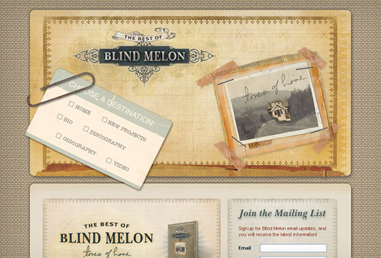 Blind Melon Tones of Home Website
